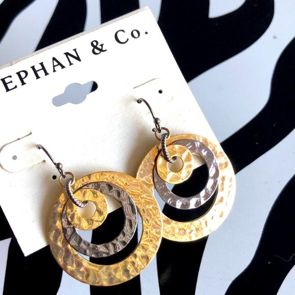 3 for $30 Stephan & Co. Gold and Silver Earrings - Picture 2 of 3
